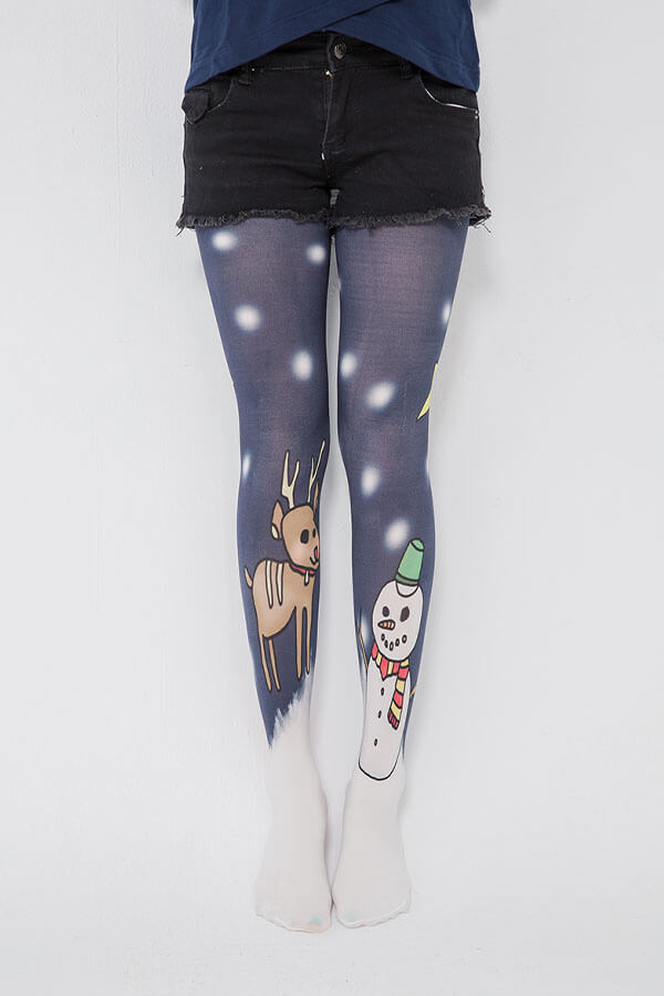 Printed Pantyhose Leggings