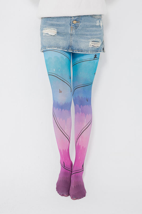 Printed Pantyhose Leggings