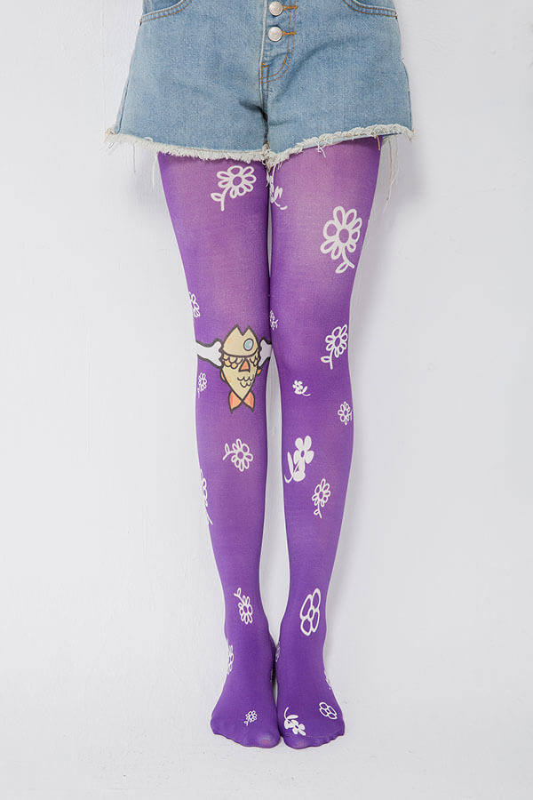 Printed Pantyhose Leggings